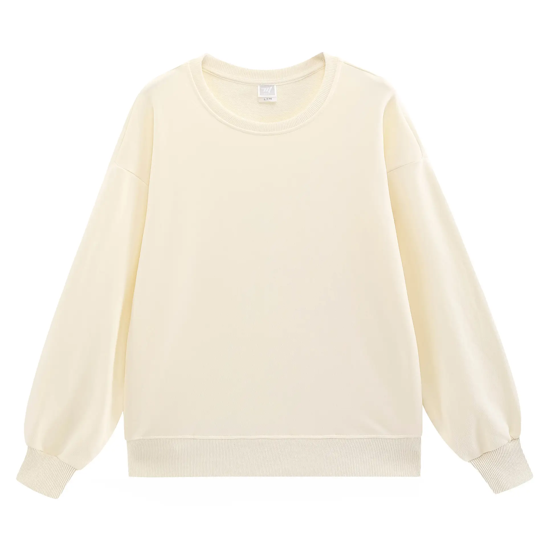 Terry Cotton Oversized Green Sweatshirt Plus Size - Image 7