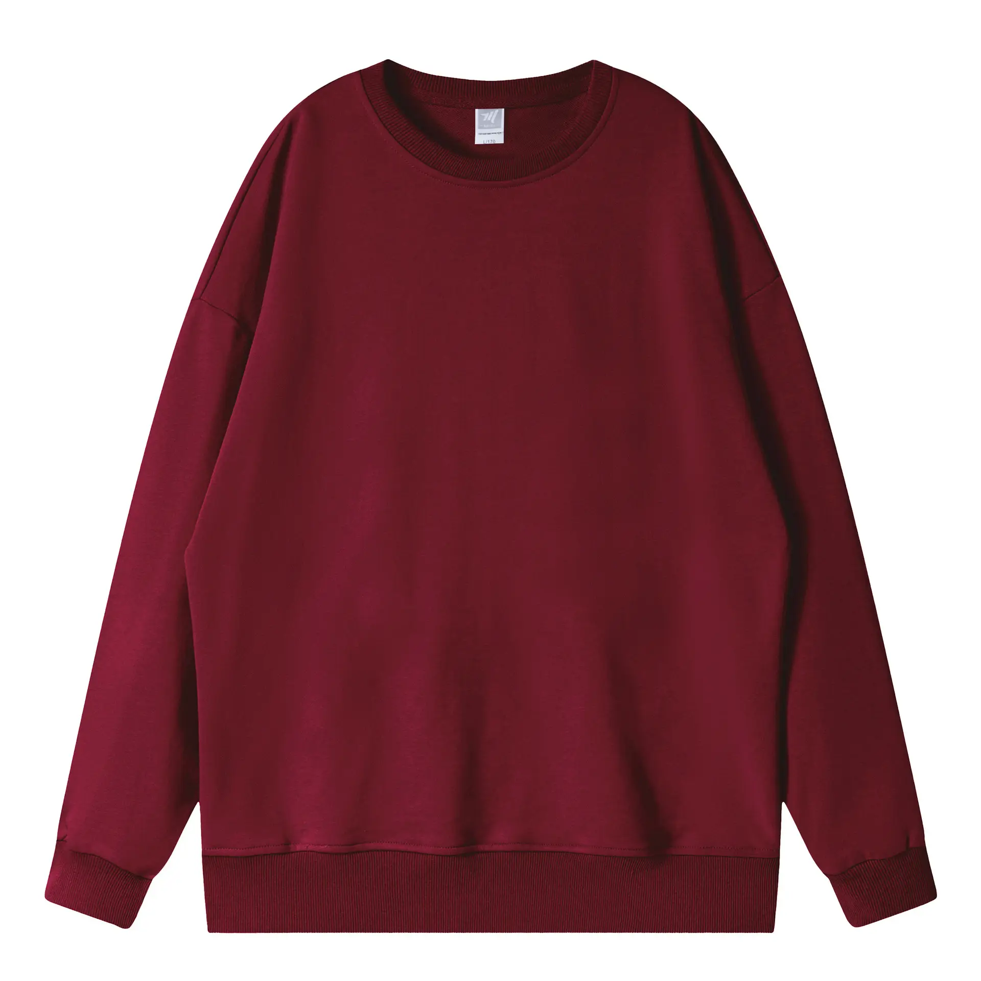 Terry Cotton Oversized Green Sweatshirt Plus Size - Image 11