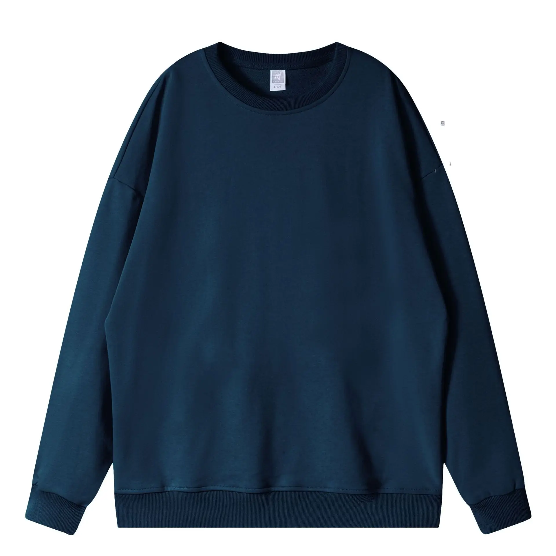 Terry Cotton Oversized Green Sweatshirt Plus Size - Image 23