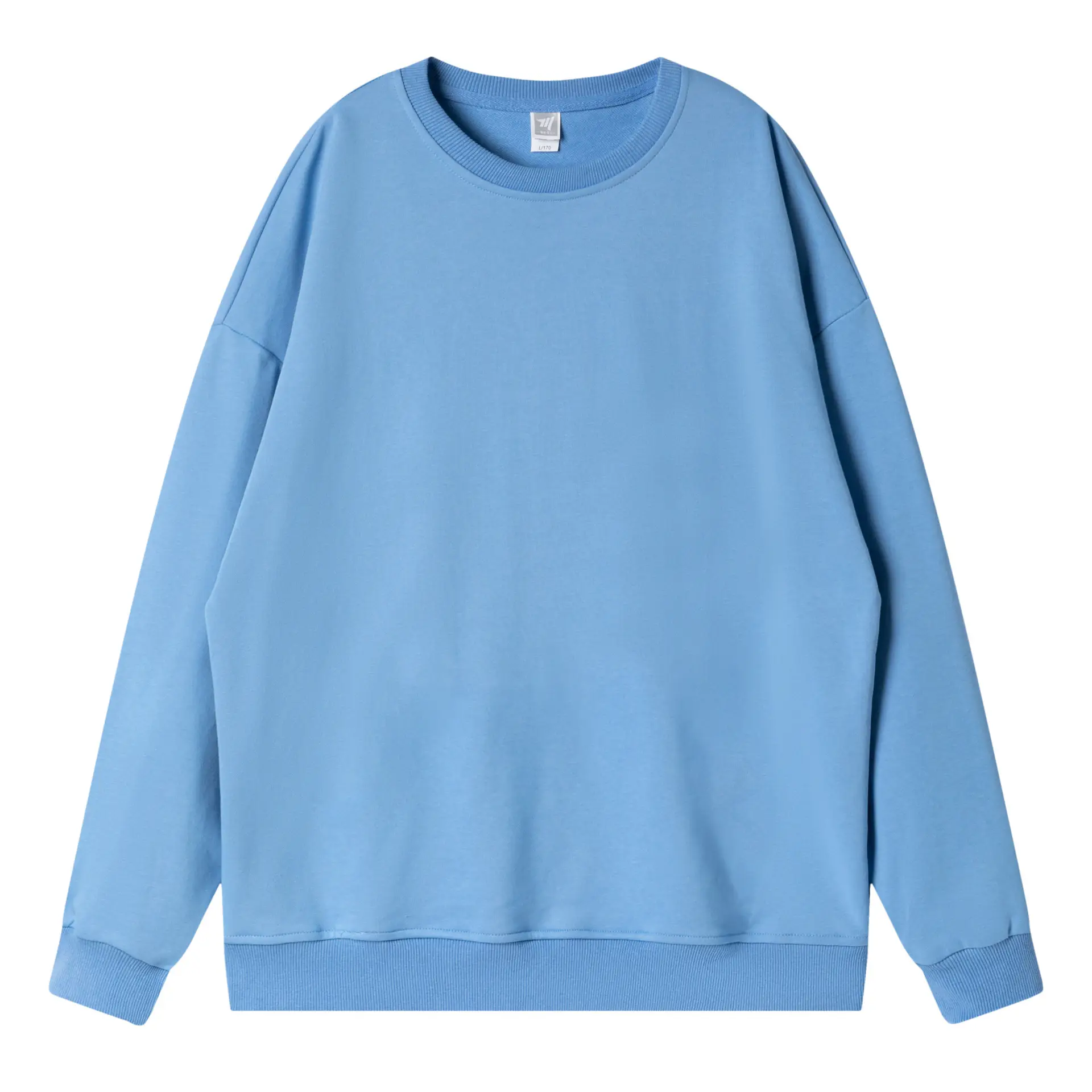 Terry Cotton Oversized Green Sweatshirt Plus Size - Image 25