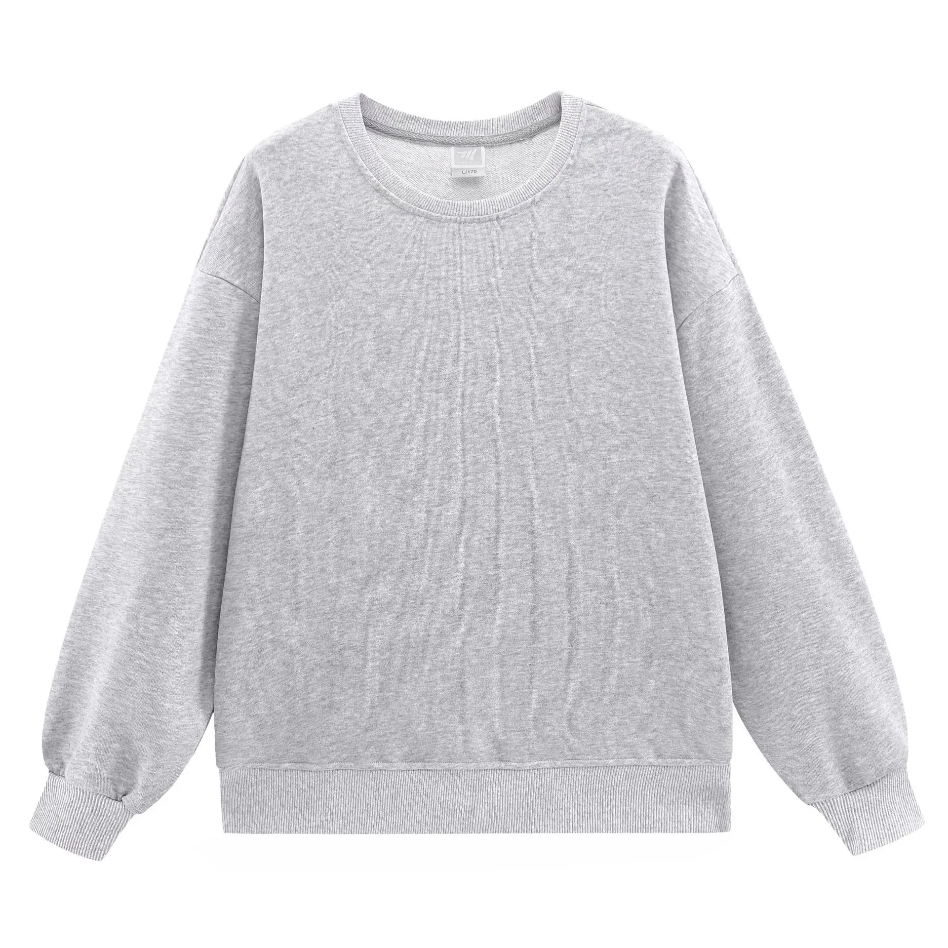 Terry Cotton Oversized Green Sweatshirt Plus Size - Image 29
