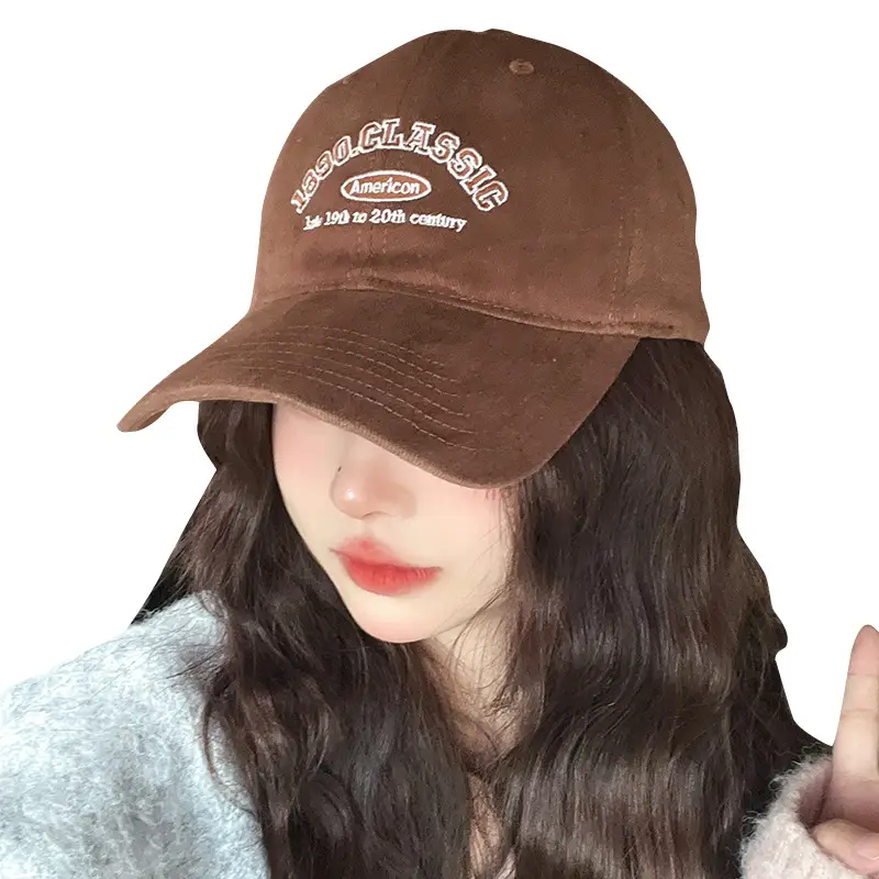 Women Baseball Cap Blue Pure Cotton Autumn Winter - Image 11