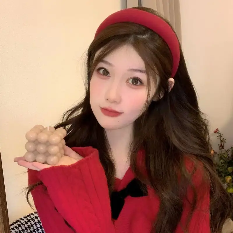 Red Band Wide Bristled Hair Pressing Headband for Women - Image 27