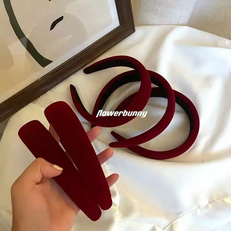 Red Band Wide Bristled Hair Pressing Headband for Women - Image 15