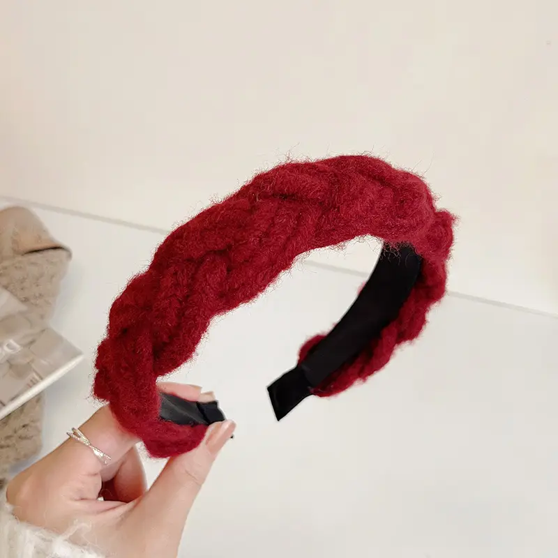 Red Band Wide Bristled Hair Pressing Headband for Women - Image 19