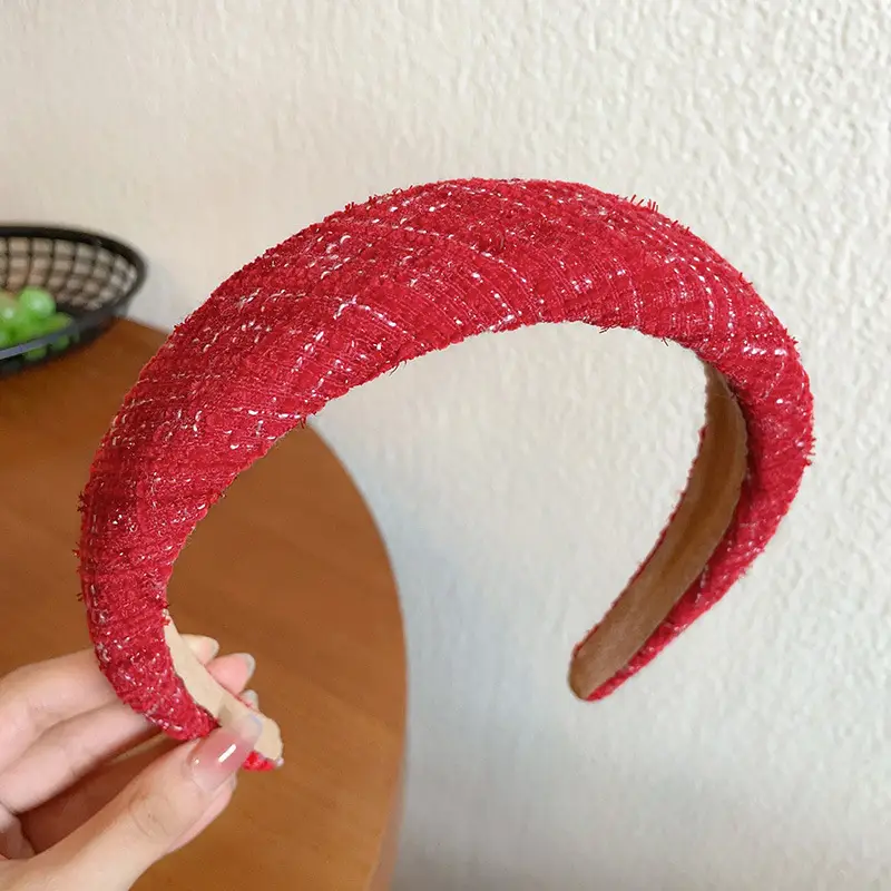 Red Band Wide Bristled Hair Pressing Headband for Women - Image 2
