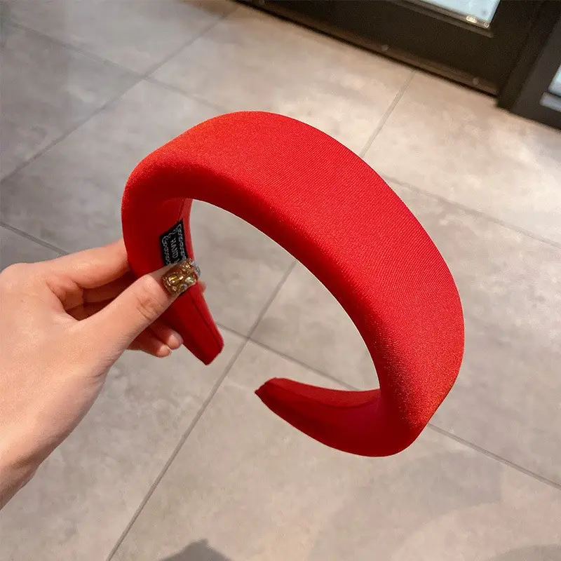 Red Band Wide Bristled Hair Pressing Headband for Women - Image 20