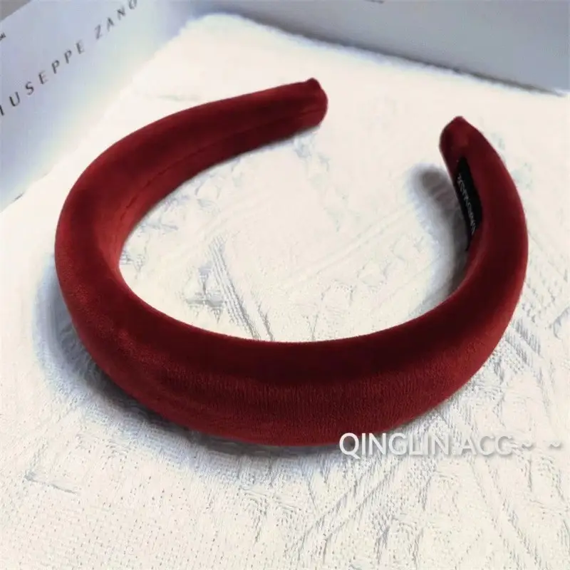 Red Band Wide Bristled Hair Pressing Headband for Women - Image 5