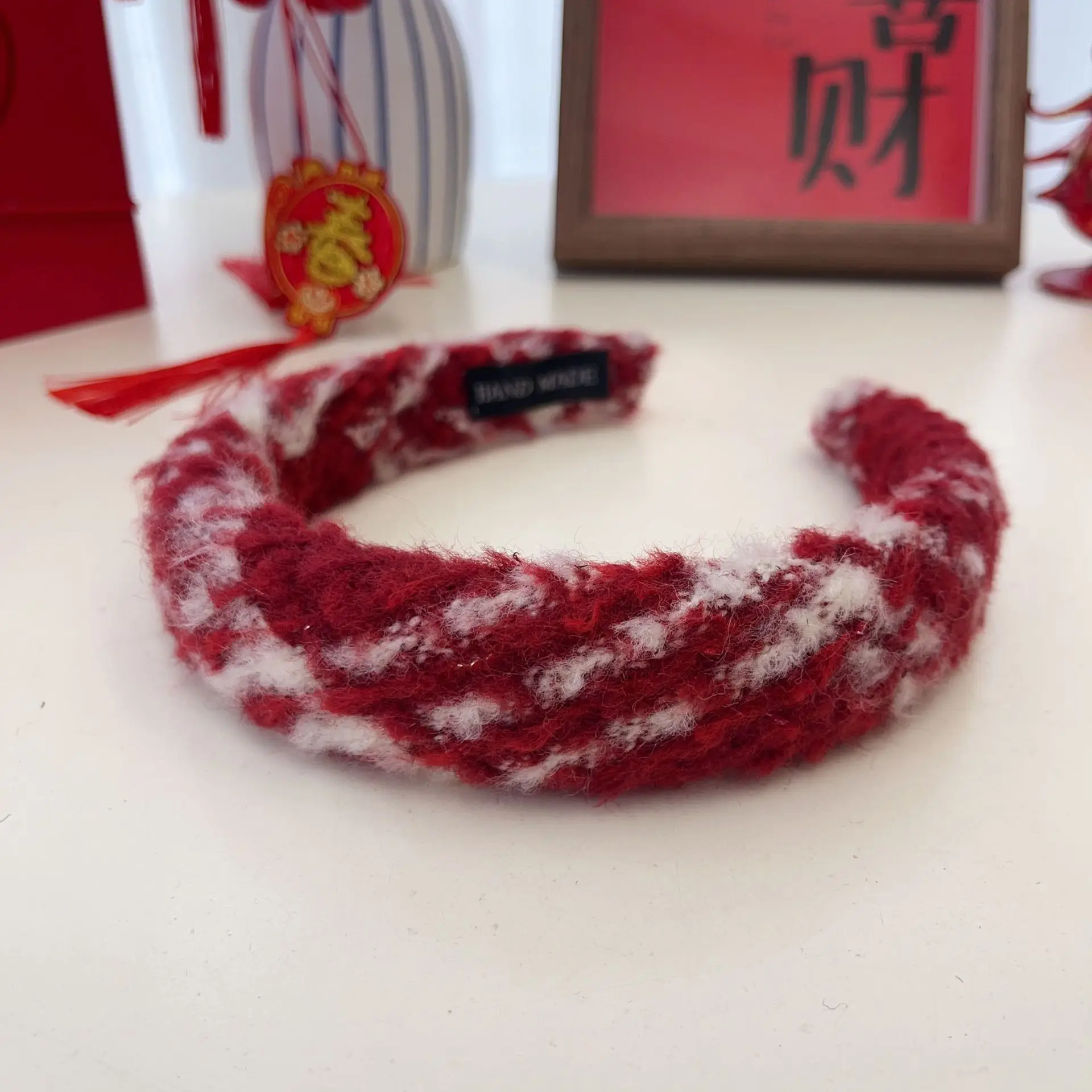 Red Band Wide Bristled Hair Pressing Headband for Women - Image 7