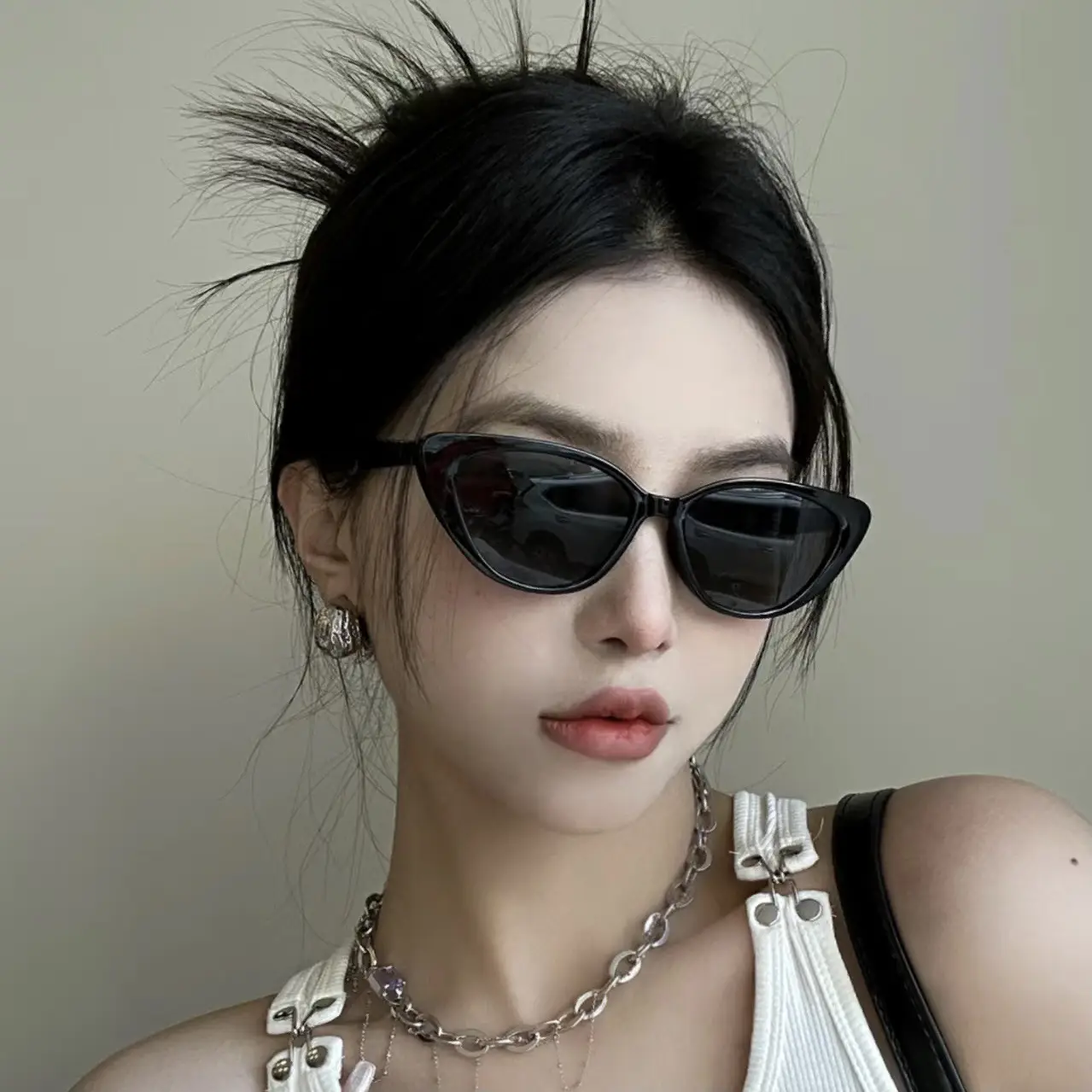 Women's Cat Eye Sunglasses Yellow Frame