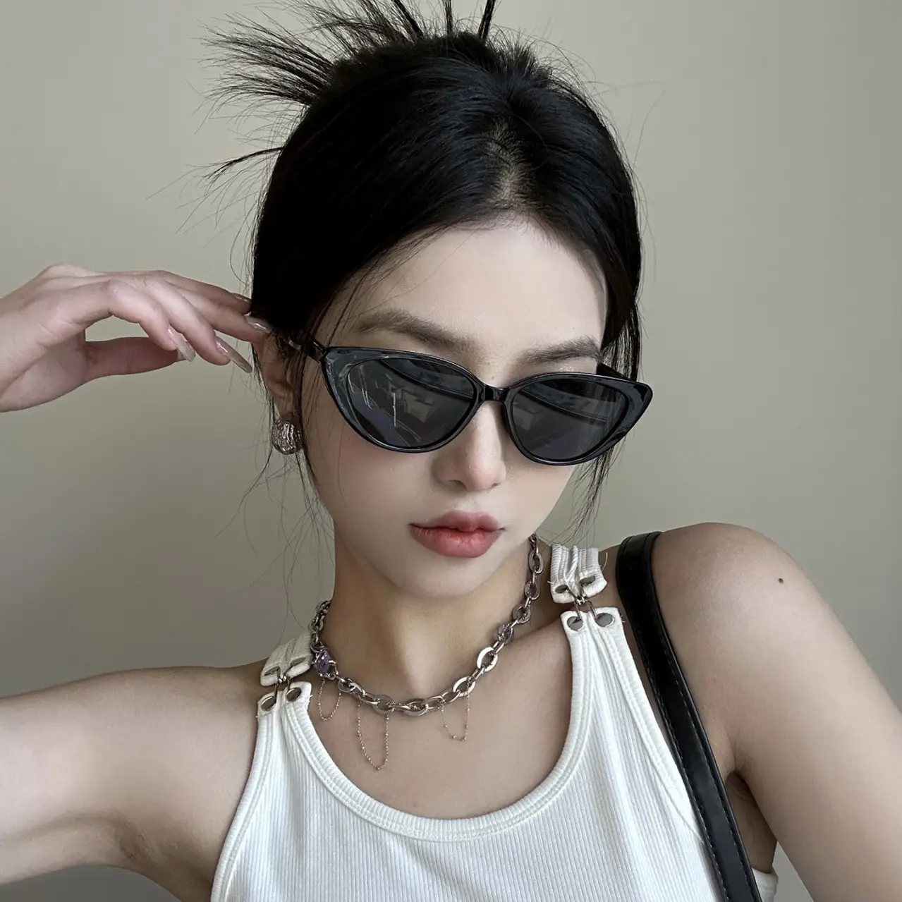 Women's Cat Eye Sunglasses Yellow Frame