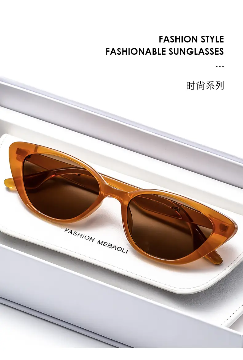 Women's Cat Eye Sunglasses Yellow Frame — feature 1