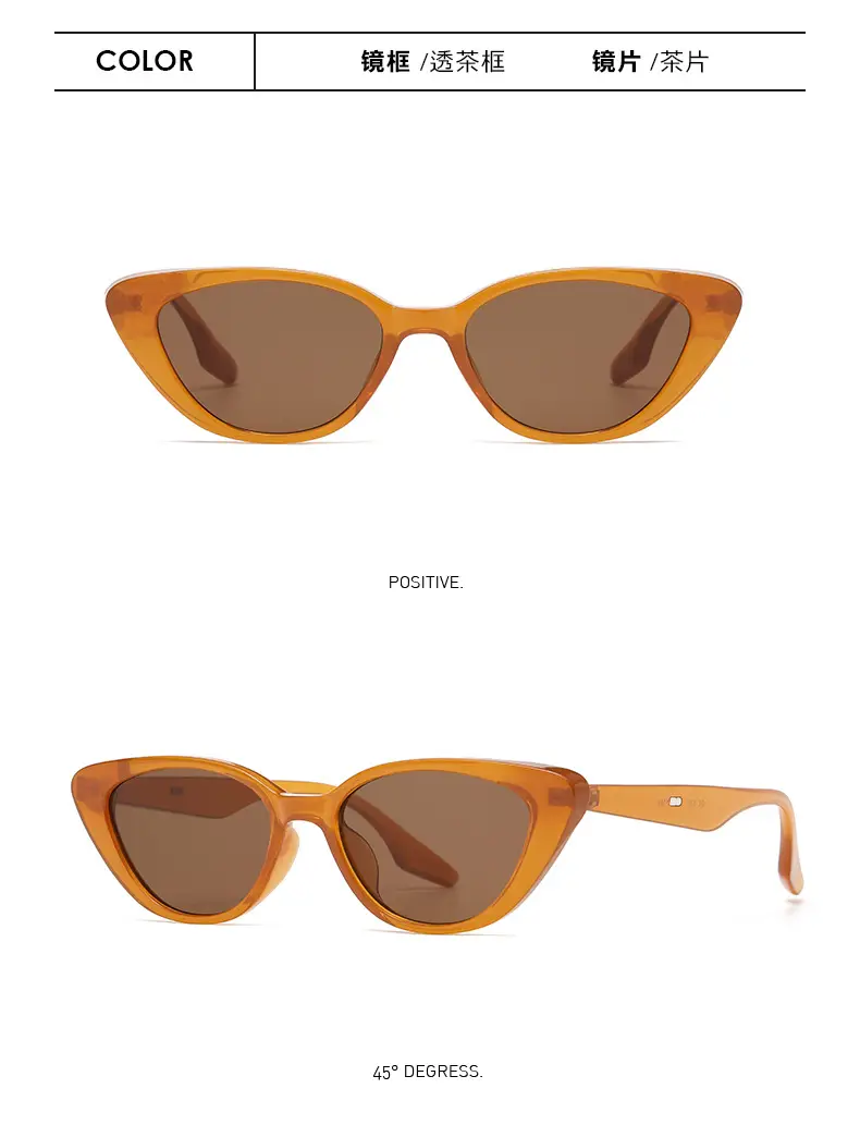Women's Cat Eye Sunglasses Yellow Frame — feature 11