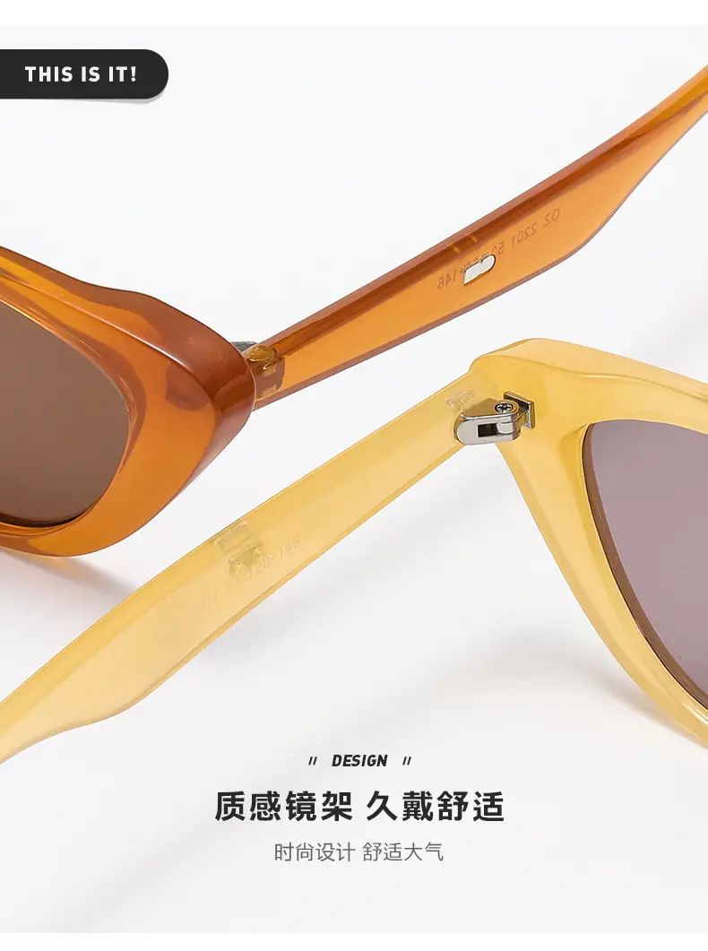 Women's Cat Eye Sunglasses Yellow Frame — feature 3