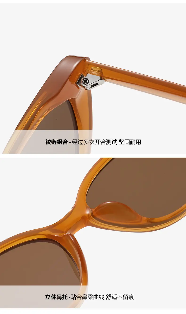 Women's Cat Eye Sunglasses Yellow Frame — feature 5