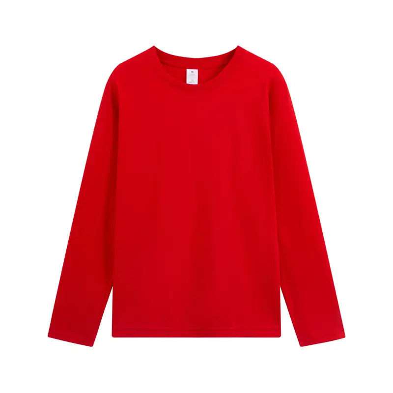 Men Long Sleeve T-Shirt Navy Blue Pure Cotton Winter Ins - Image 6