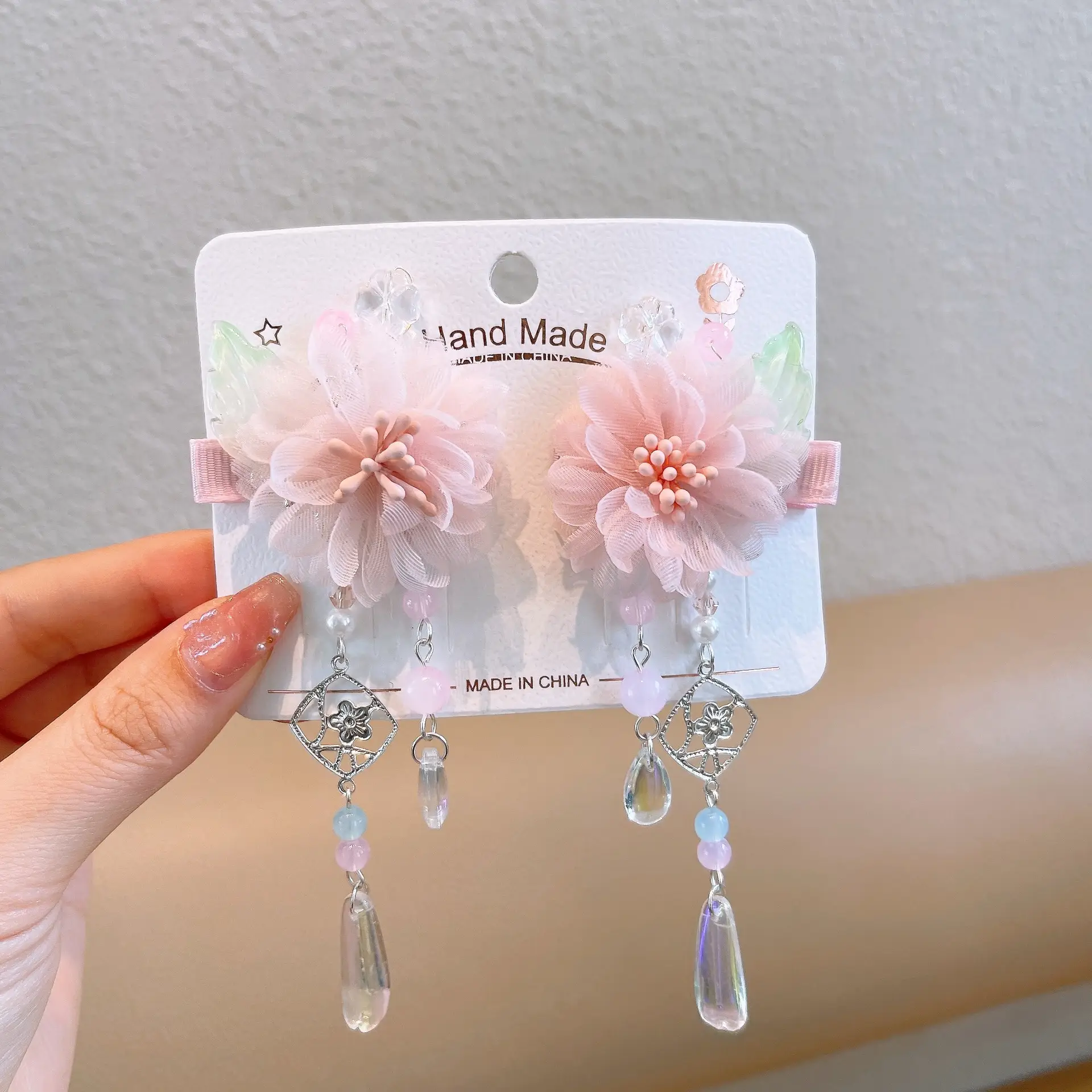 Blue Flower Hairpin with Pearl Accents - Image 121