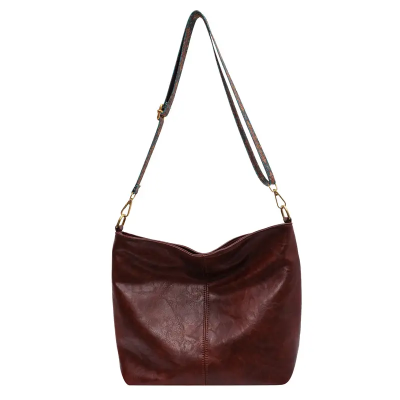 Women's Black Leather Shoulder Bag 2022 Winter New Fashion - Image 10