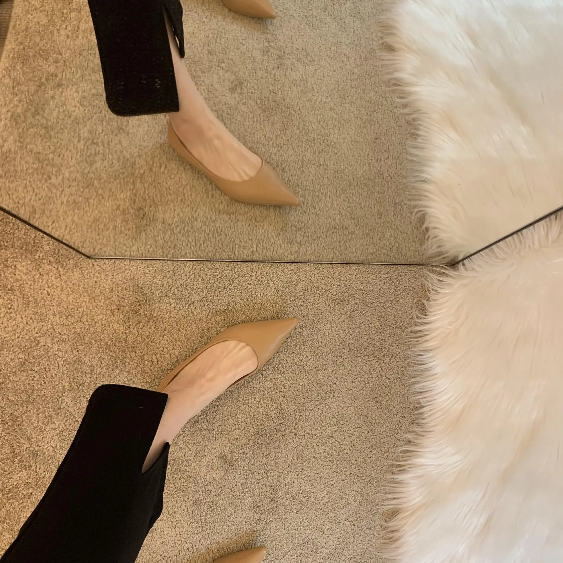 Women's White Leather Pointed Toe Flat Heels — feature 5