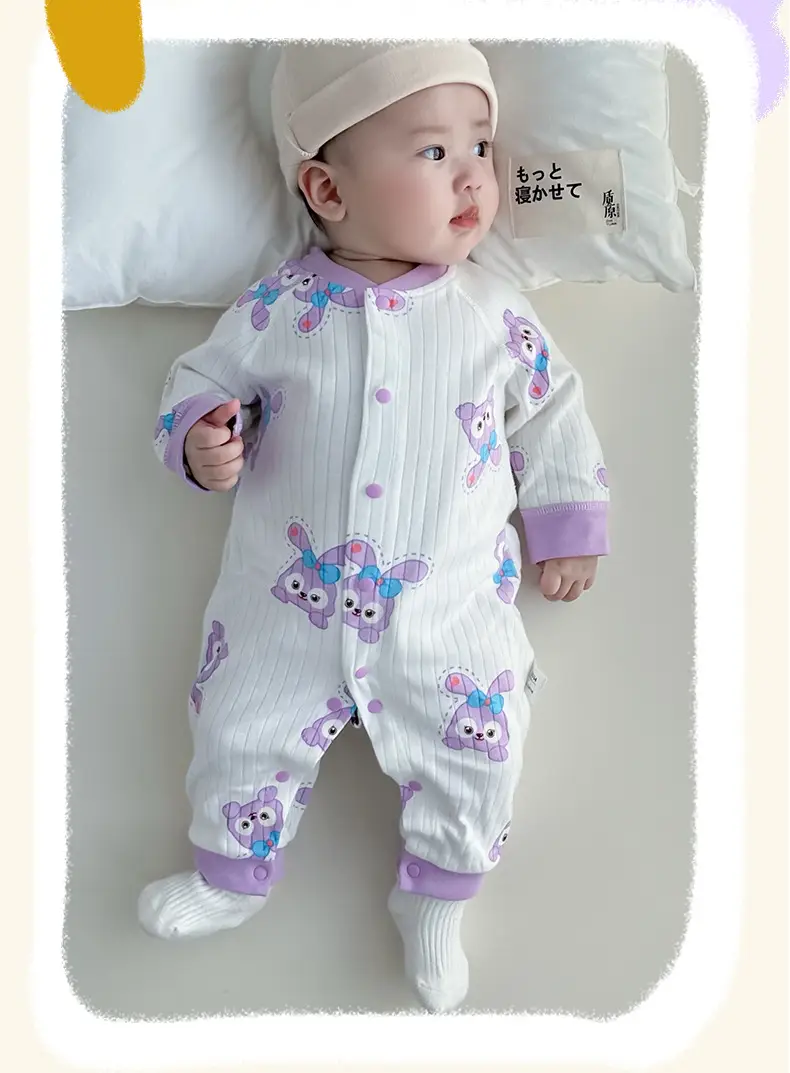 Baby Cotton Dolphin Jumpsuit Newborn Long Sleeve — feature 8