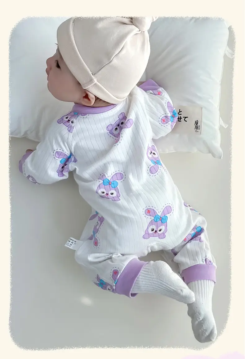 Baby Cotton Dolphin Jumpsuit Newborn Long Sleeve — feature 9