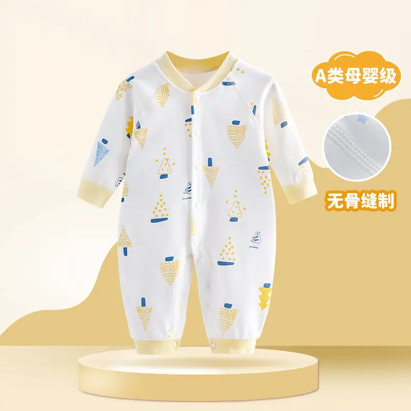 Baby Cotton Dolphin Jumpsuit Newborn Long Sleeve