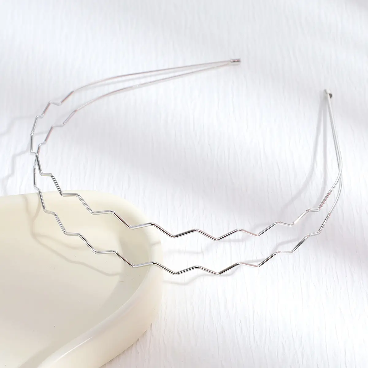 Double row wave Silver
