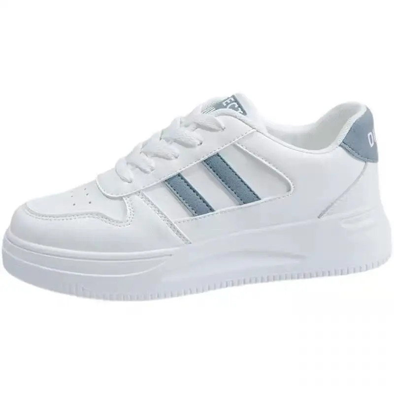 White Shoes Women's Shoes 2023 Autumn New All-match Casual Sports Leather Summer White Shoe Plate Shoes Net Popular Spring Summer Shoes - Image 8