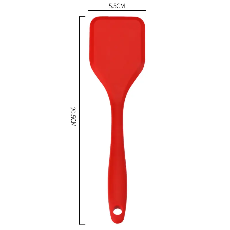 Red Silicone Non-Stick Frying Shovel 5.5x20cm