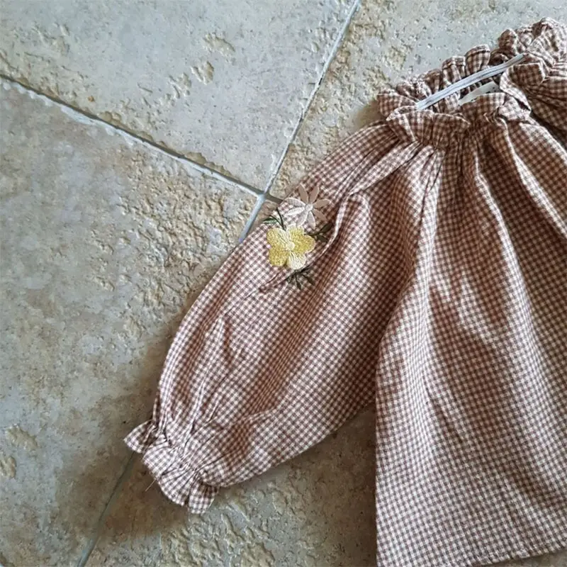 Baby Embroidered Long Sleeve Shirt Cream Cotton — feature 1