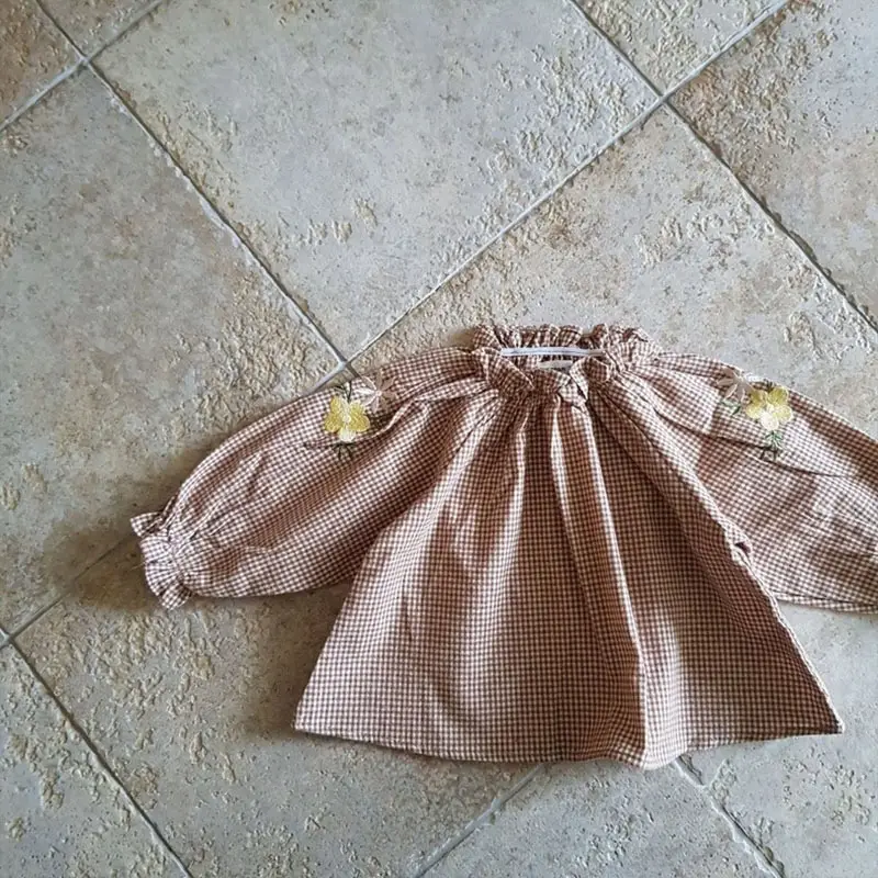 Baby Embroidered Long Sleeve Shirt Cream Cotton — feature 12