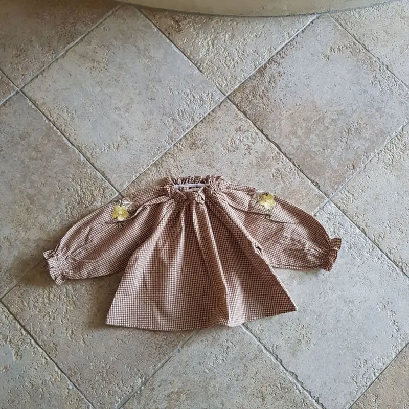 Baby Embroidered Long Sleeve Shirt Cream Cotton — feature 7