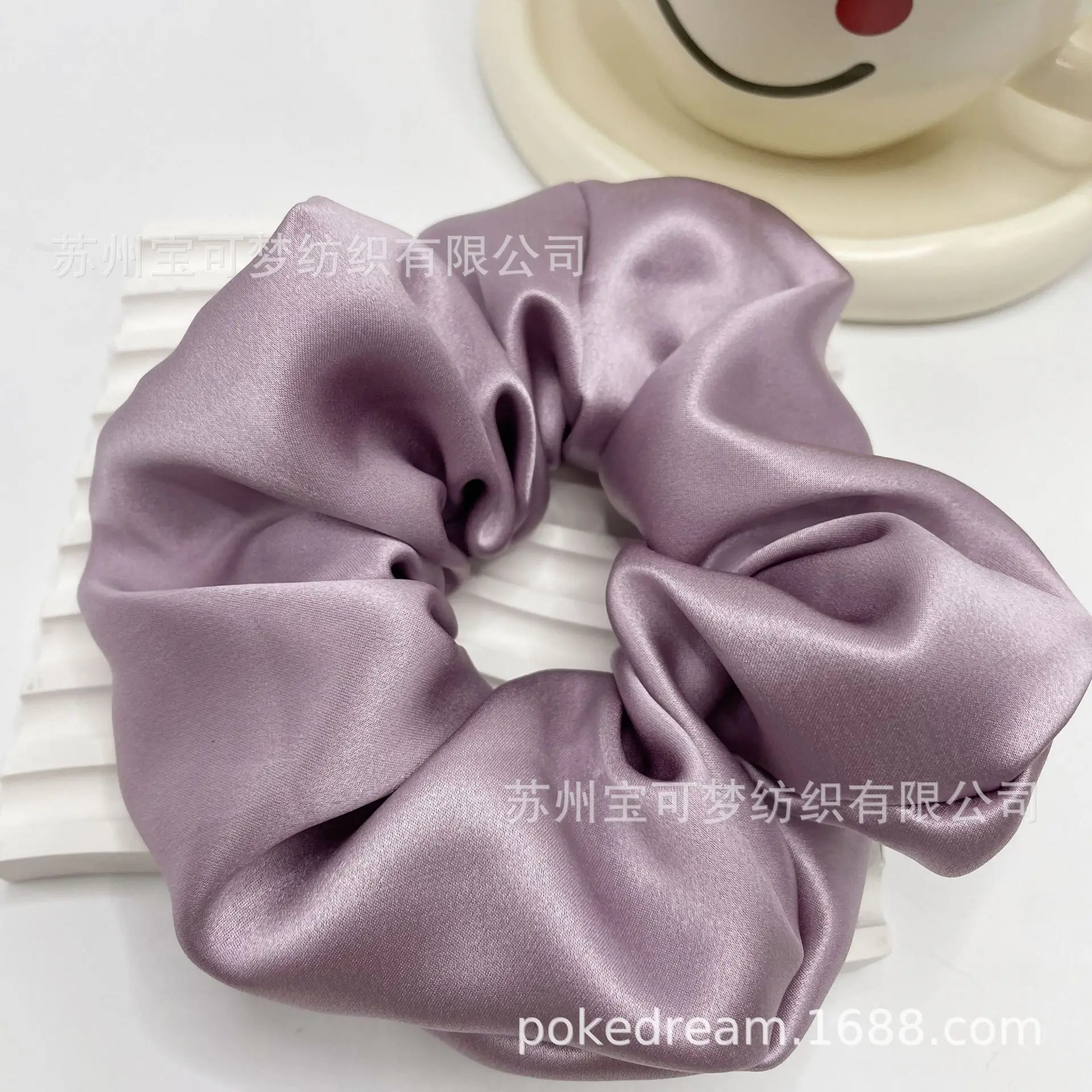 Mulberry Silk Hair Ring 22mm Oversized Bow - Image 4