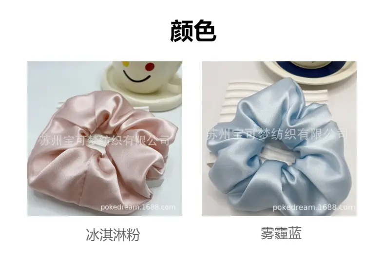 Mulberry Silk Hair Ring 22mm Oversized Bow — feature 6