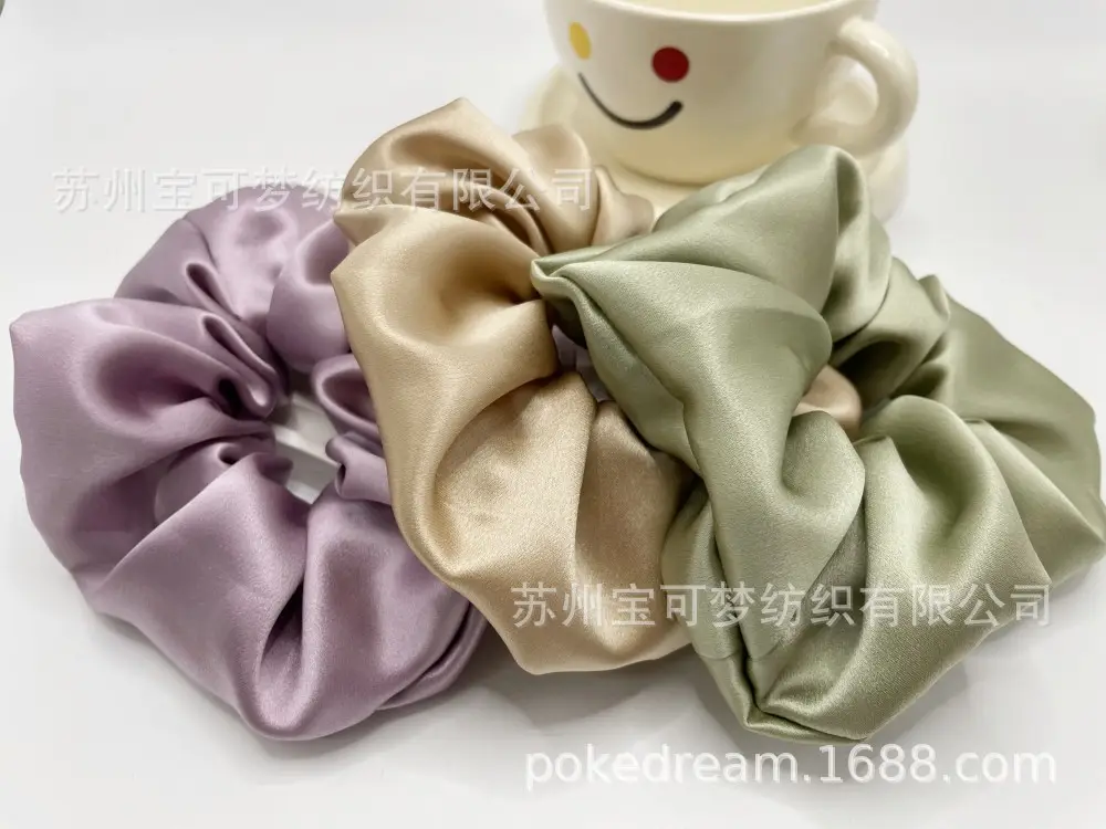 Mulberry Silk Hair Ring 22mm Oversized Bow — feature 9