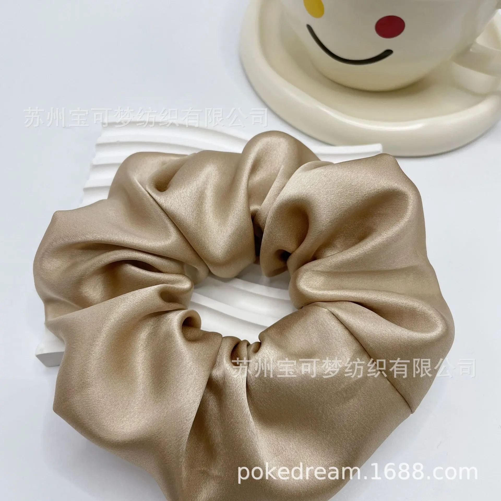 Mulberry Silk Hair Ring 22mm Oversized Bow - Image 5