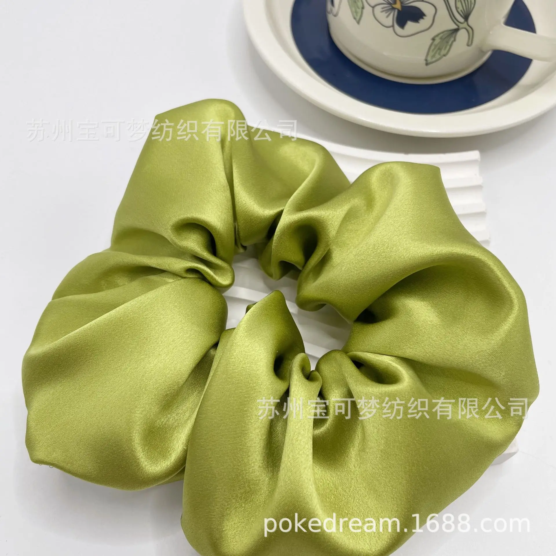 Mulberry Silk Hair Ring 22mm Oversized Bow - Image 6