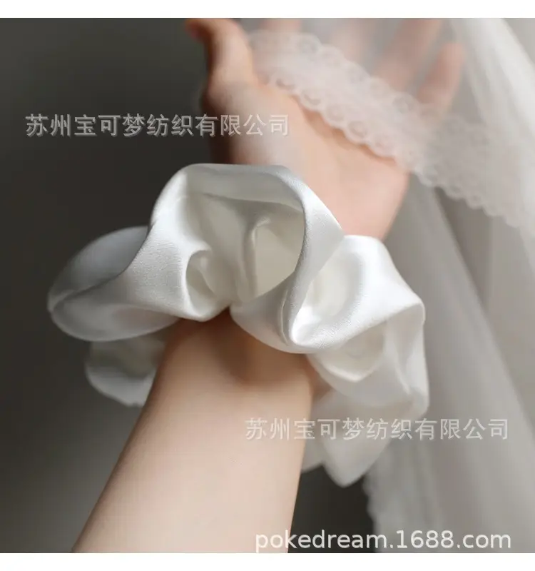 Mulberry Silk Hair Ring 22mm Oversized Bow - Image 9