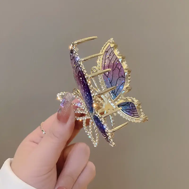 Crystal Butterfly Hair Clip for Women Summer High End — feature 18