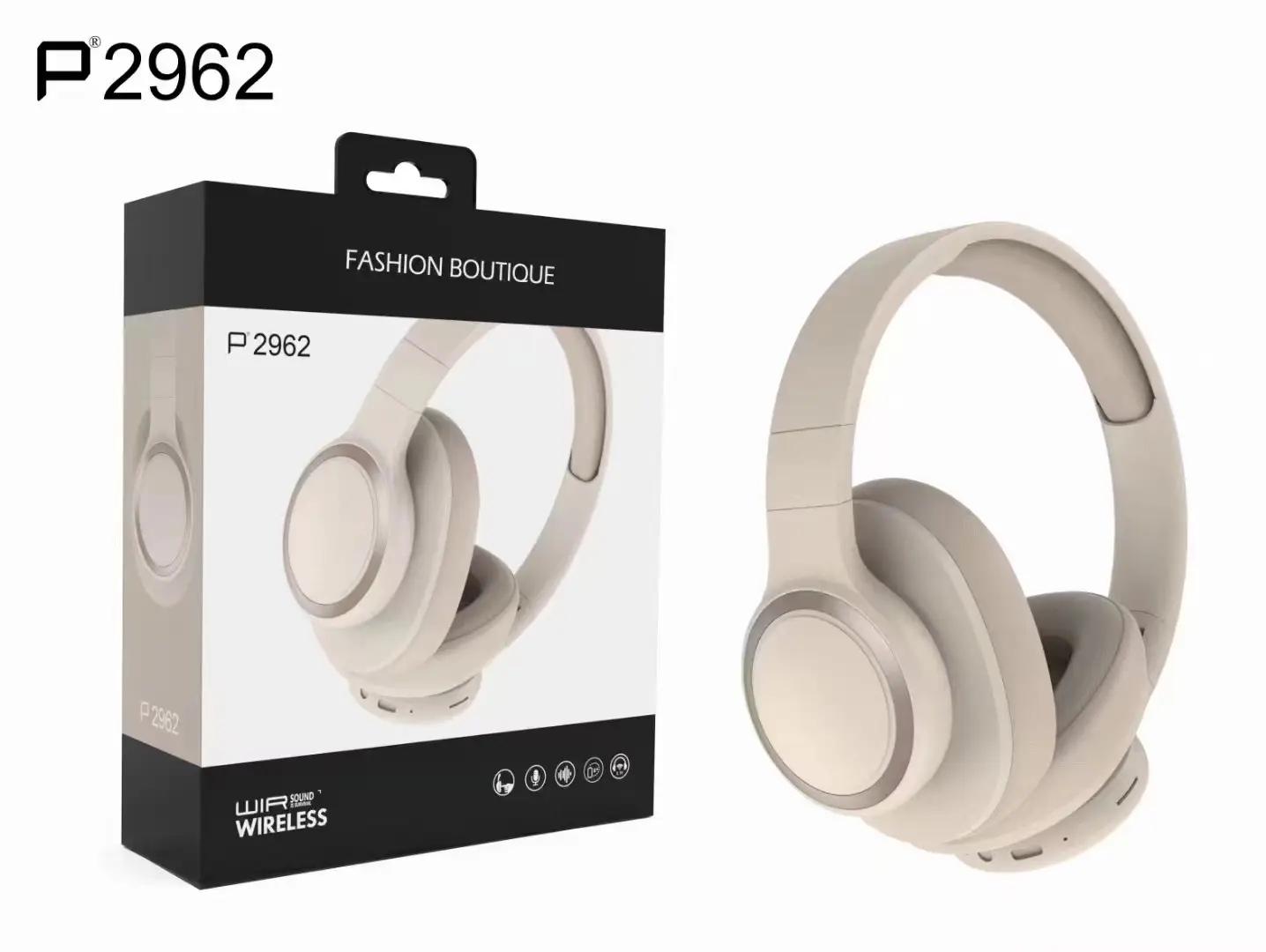 Over-Ear Wireless Bluetooth Headset with Card Slot
