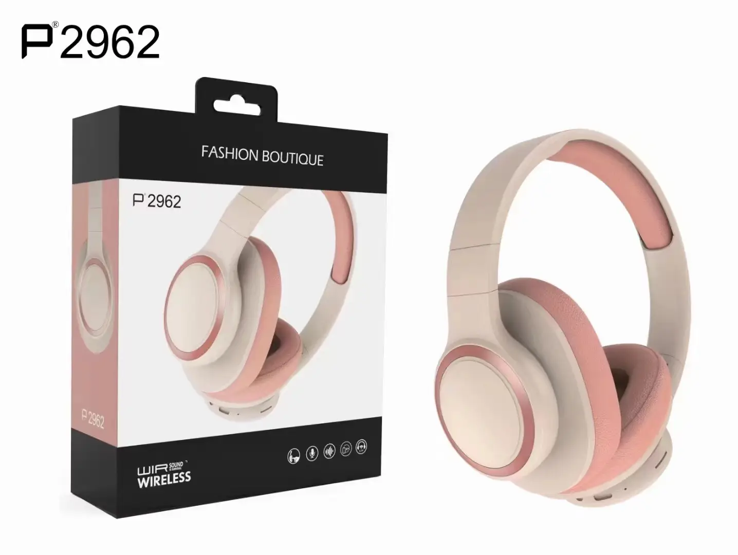 Over-Ear Wireless Bluetooth Headset with Card Slot - Image 2