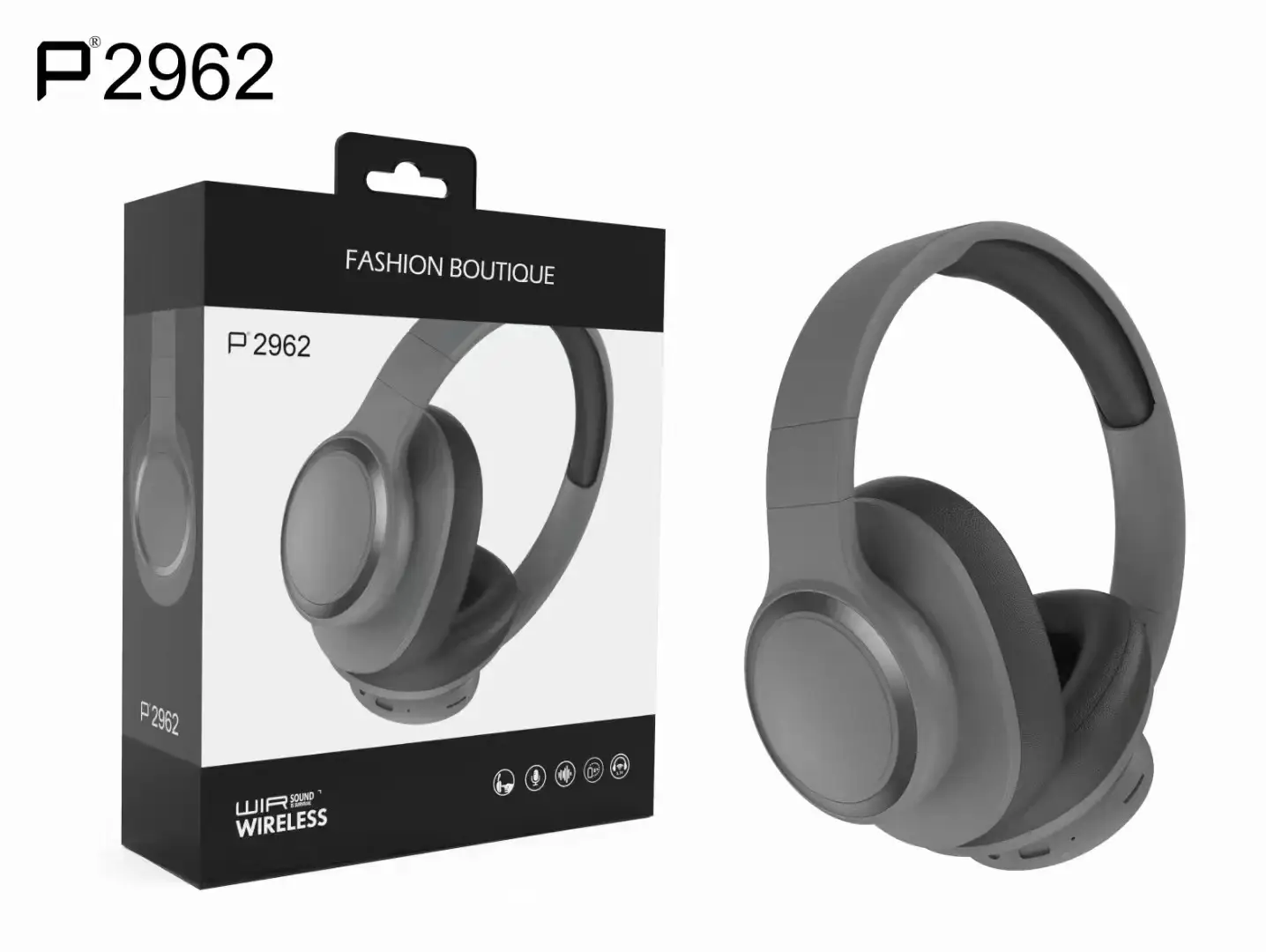 Over-Ear Wireless Bluetooth Headset with Card Slot - Image 3