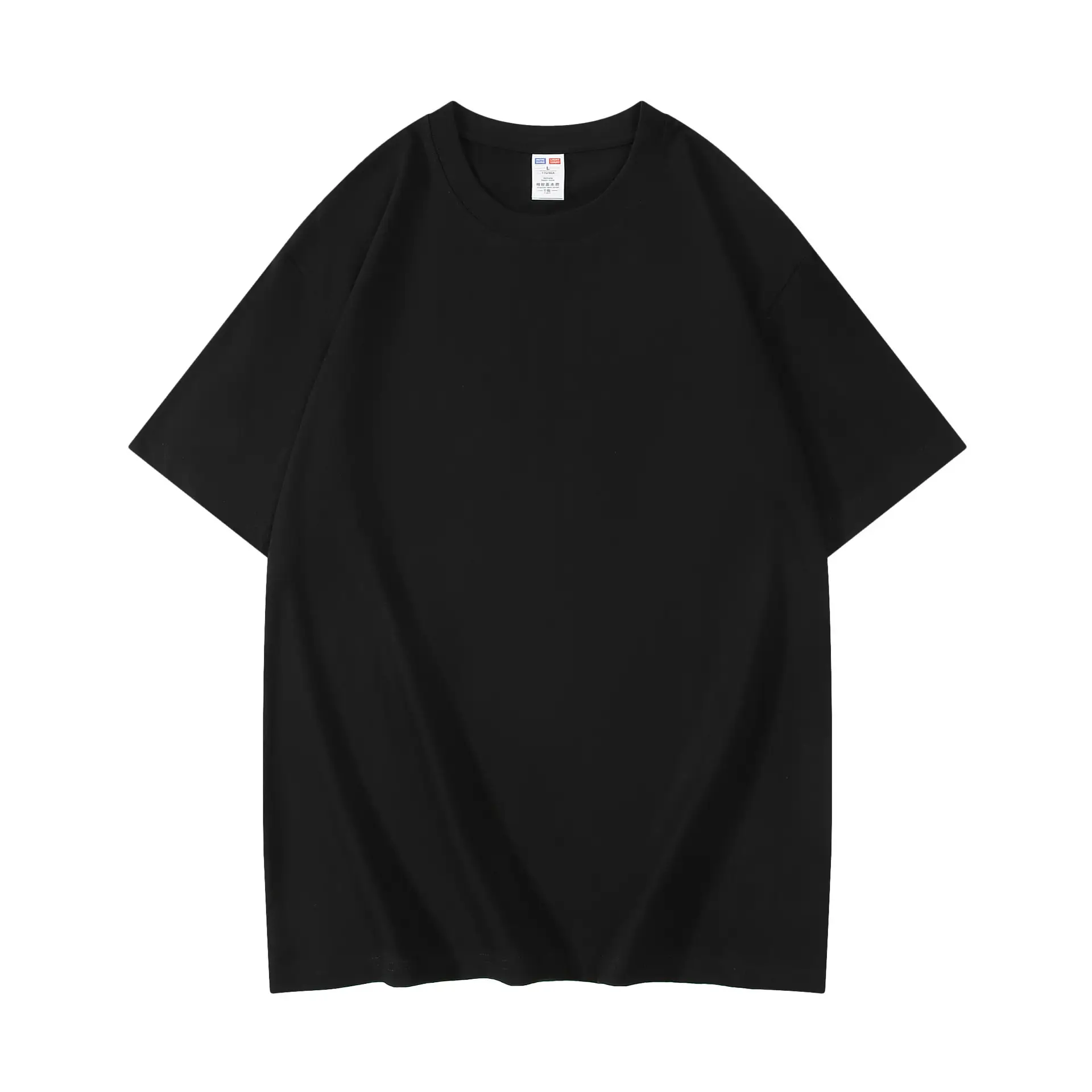 Summer Cotton T-Shirt White Black Loose Fit
