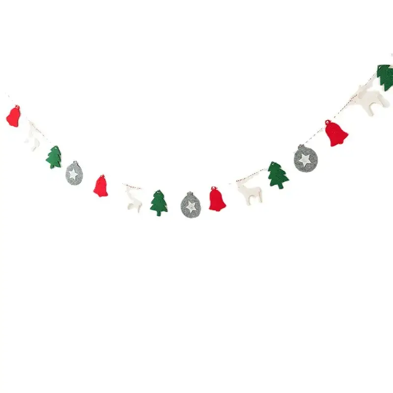 Christmas Triangle Flag Garland for Party Decor - Image 10