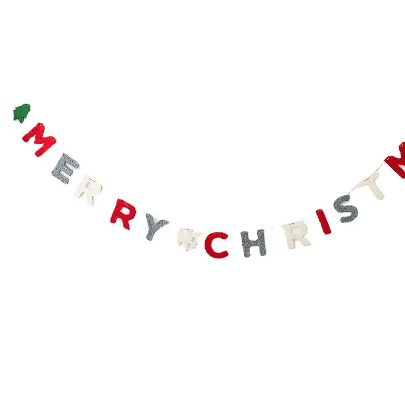 Christmas Triangle Flag Garland for Party Decor - Image 11