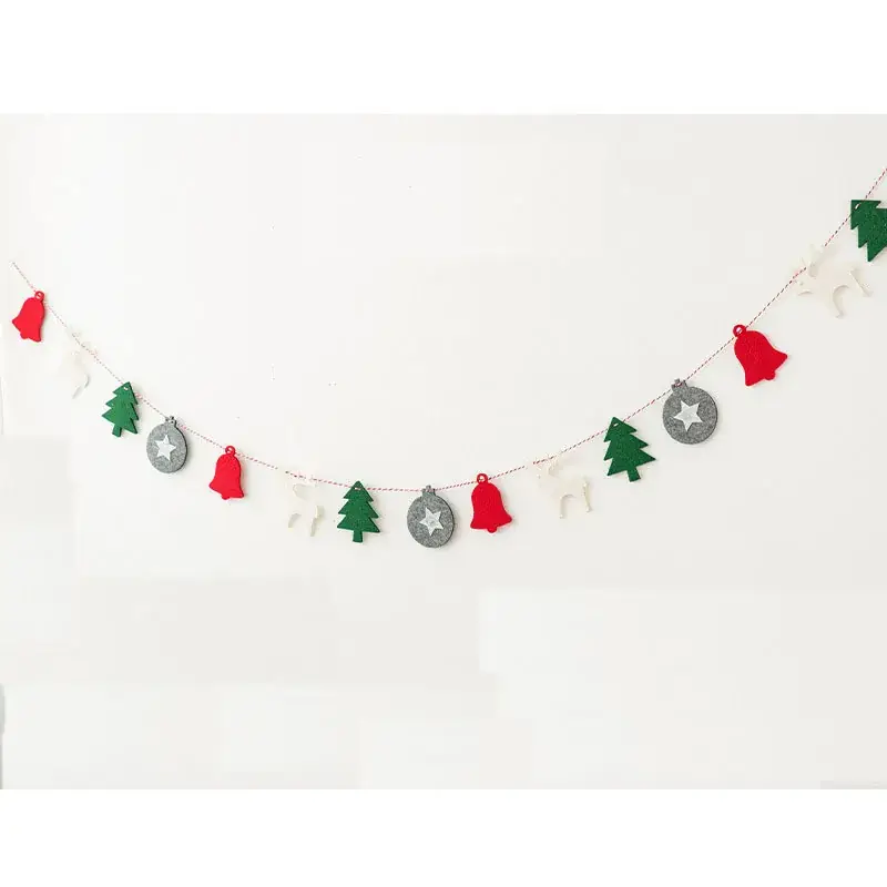 Christmas Triangle Flag Garland for Party Decor - Image 3