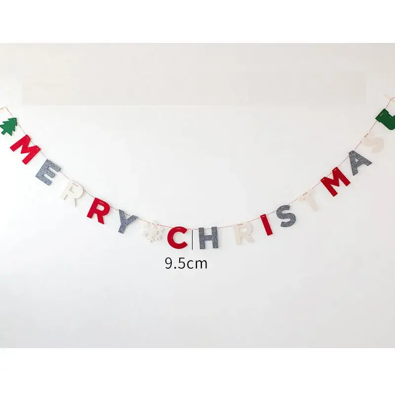 Christmas Triangle Flag Garland for Party Decor - Image 4