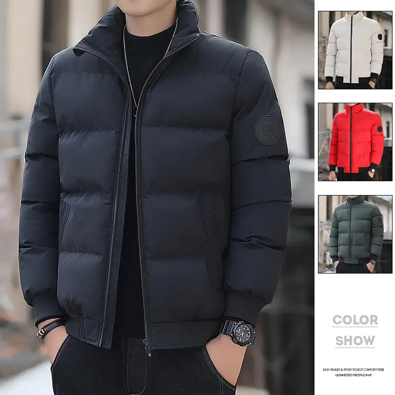 Men's Cotton Puffer Jacket Cross Border Winter Warm Korean Style - Image 9