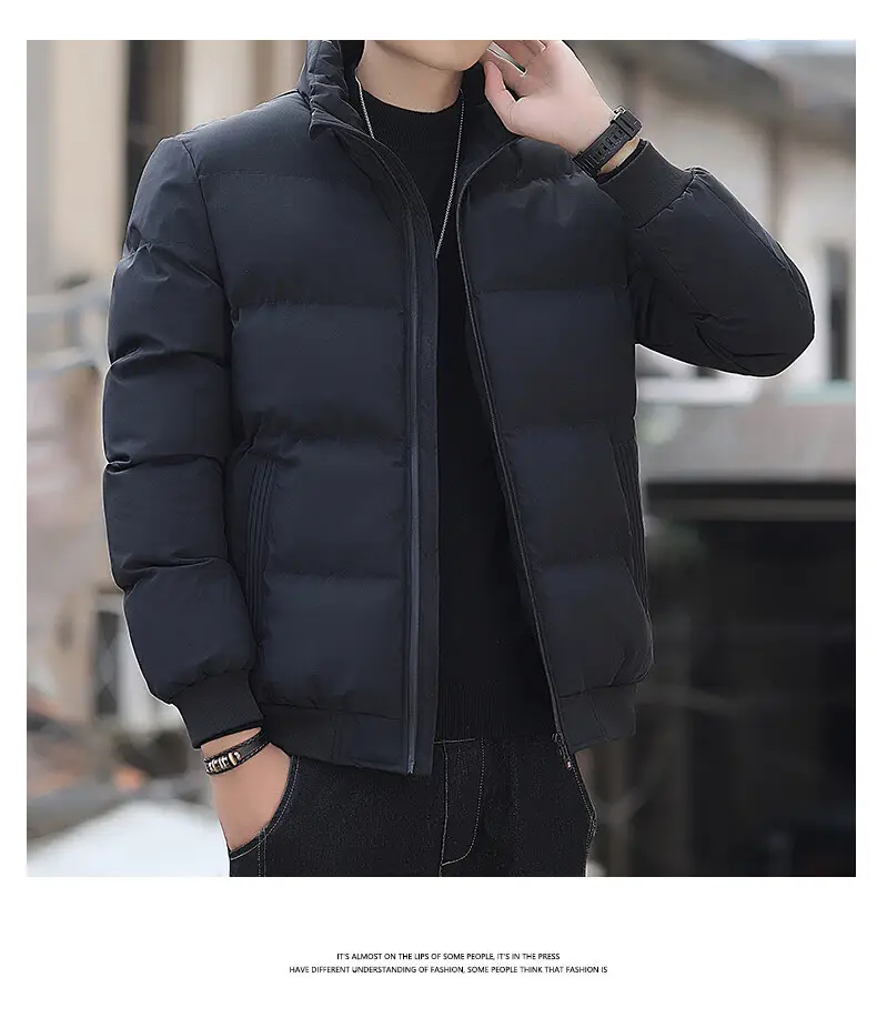 Men's Cotton Puffer Jacket Cross Border Winter Warm Korean Style — feature 13