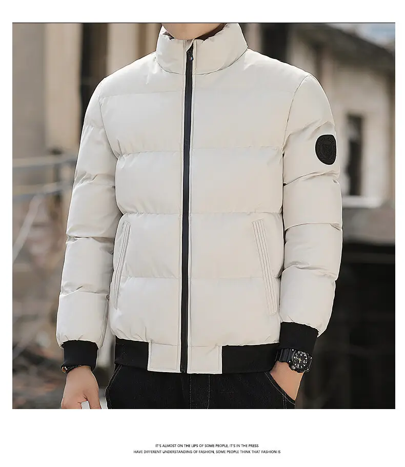 Men's Cotton Puffer Jacket Cross Border Winter Warm Korean Style — feature 14
